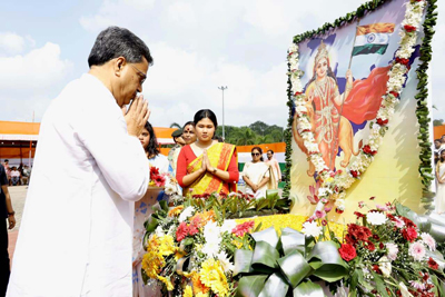 Chief Minister Dr Manik Saha participated in the central event of 150-year celebration of Vande Mataram song at Civil Secretariat in Agartala on November 7.